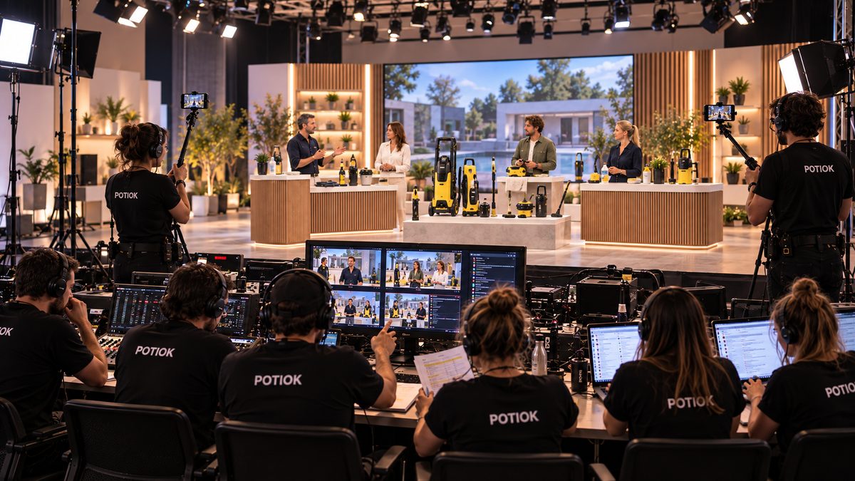 Live — the Potiok team at work (view 2)