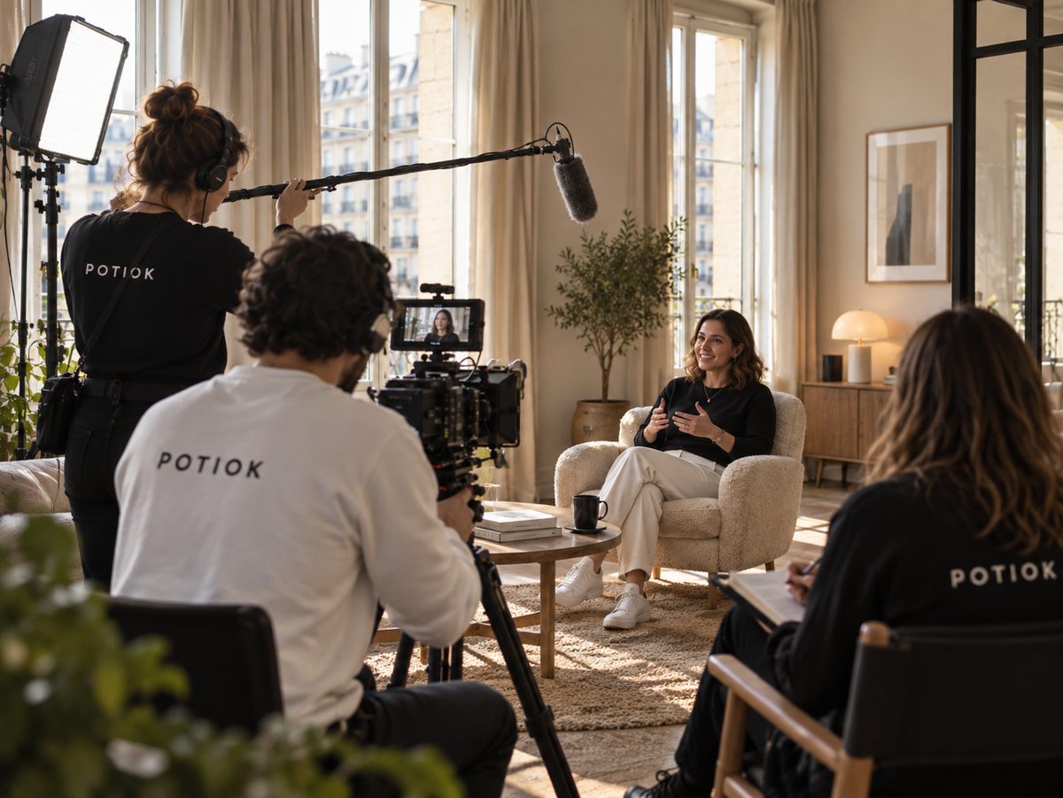 Filming — the Potiok team at work